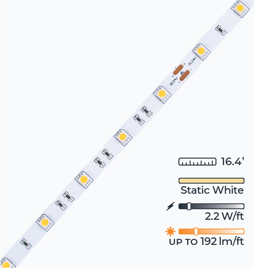 W-Series LED Strip Light - Single Color