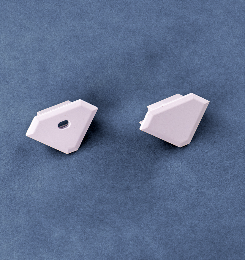 End Caps for Wide Corner Mount Channel (set of 2)