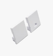 End Caps for Low Profile Multi-Directional Bar Light Linear Channel (Set of 2)