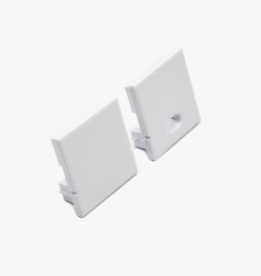 End Caps for Low Profile Multi-Directional Bar Light Linear Channel (Set of 2)