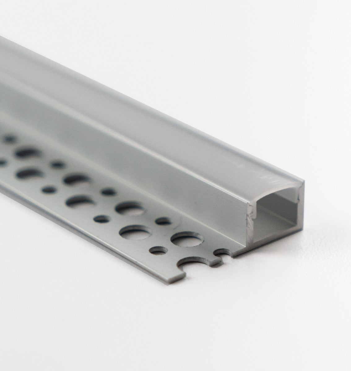 Tile-In LED Edge Profile Channel, Narrow - Silver