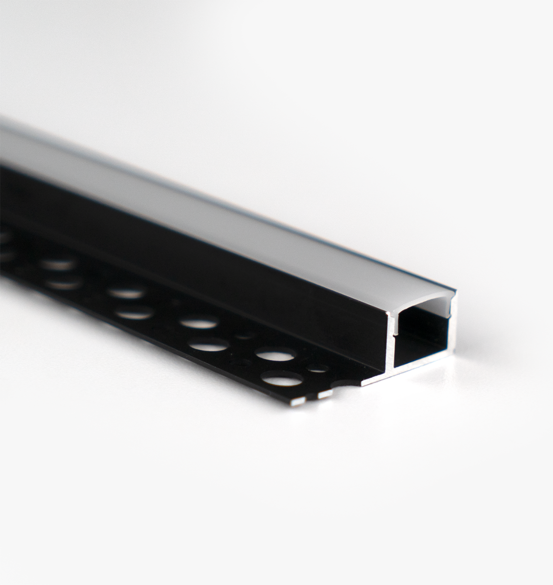 Tile-In LED Edge Profile Channel, Narrow - Black