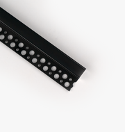 Tile-In LED Edge Profile Channel, Narrow - Black
