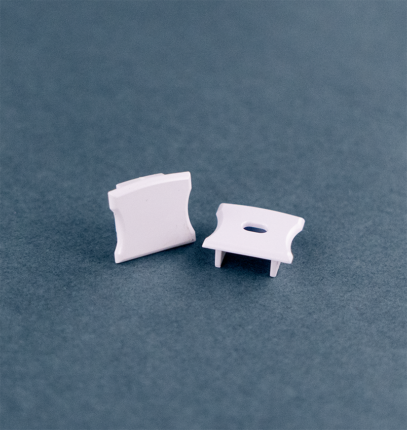 End Caps for Narrow, Mud-In Channel