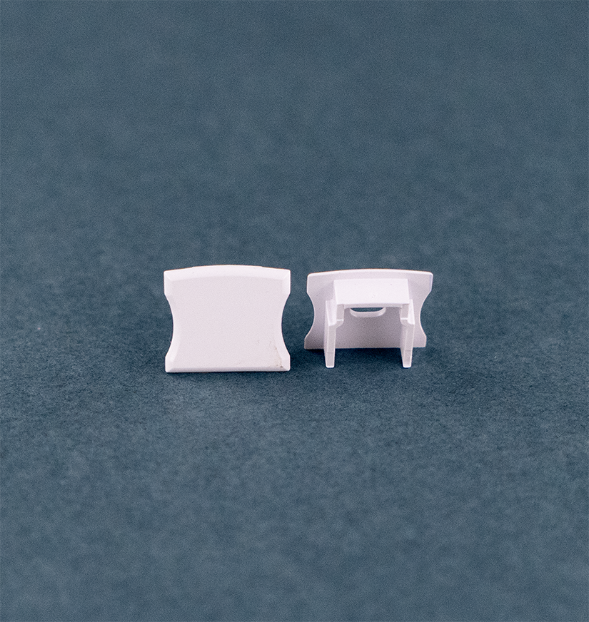 End Caps for Narrow, Mud-In Channel