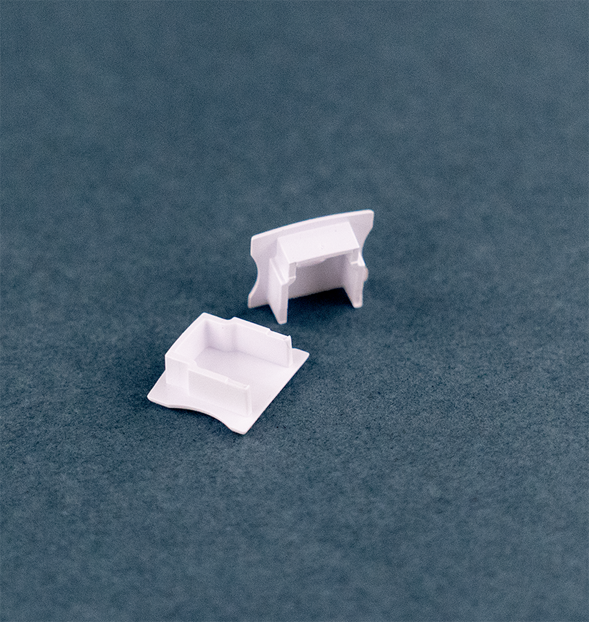 End Caps for Narrow, Mud-In Channel