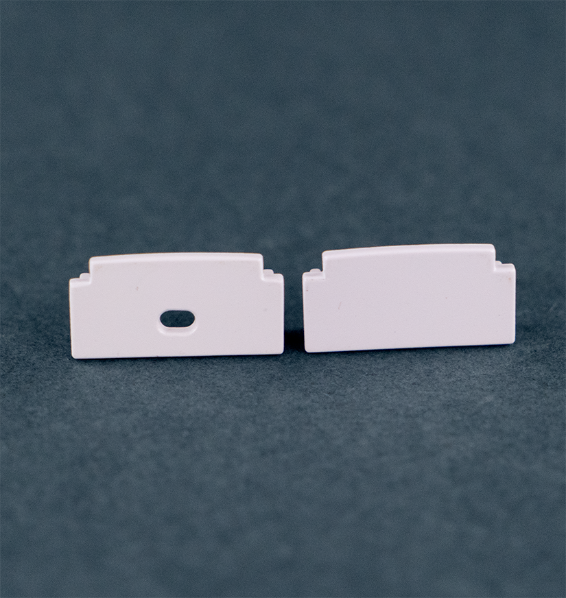 End Caps for Wide, Mud-In Channel
