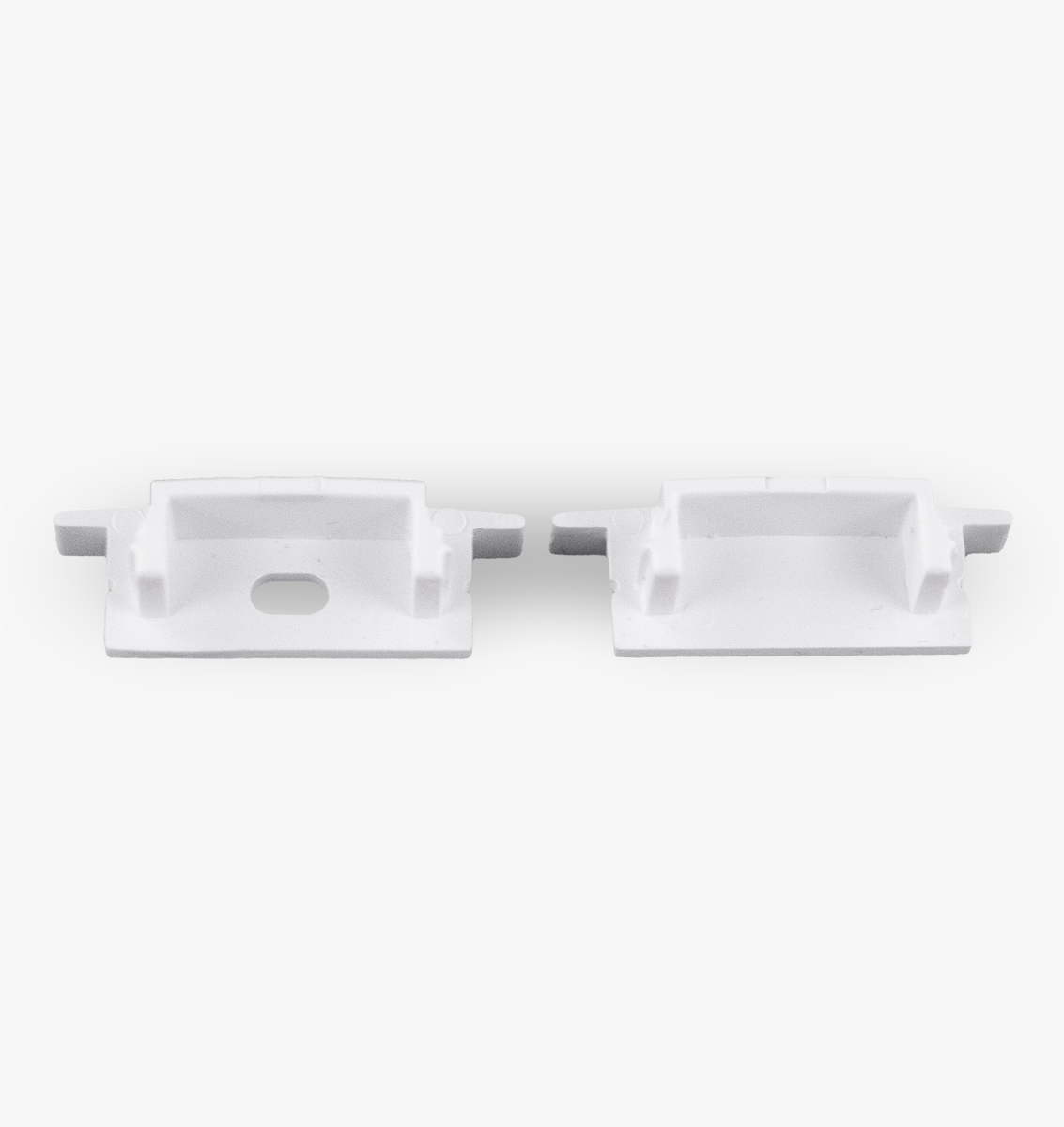End Caps for Wide, Recessed Channel