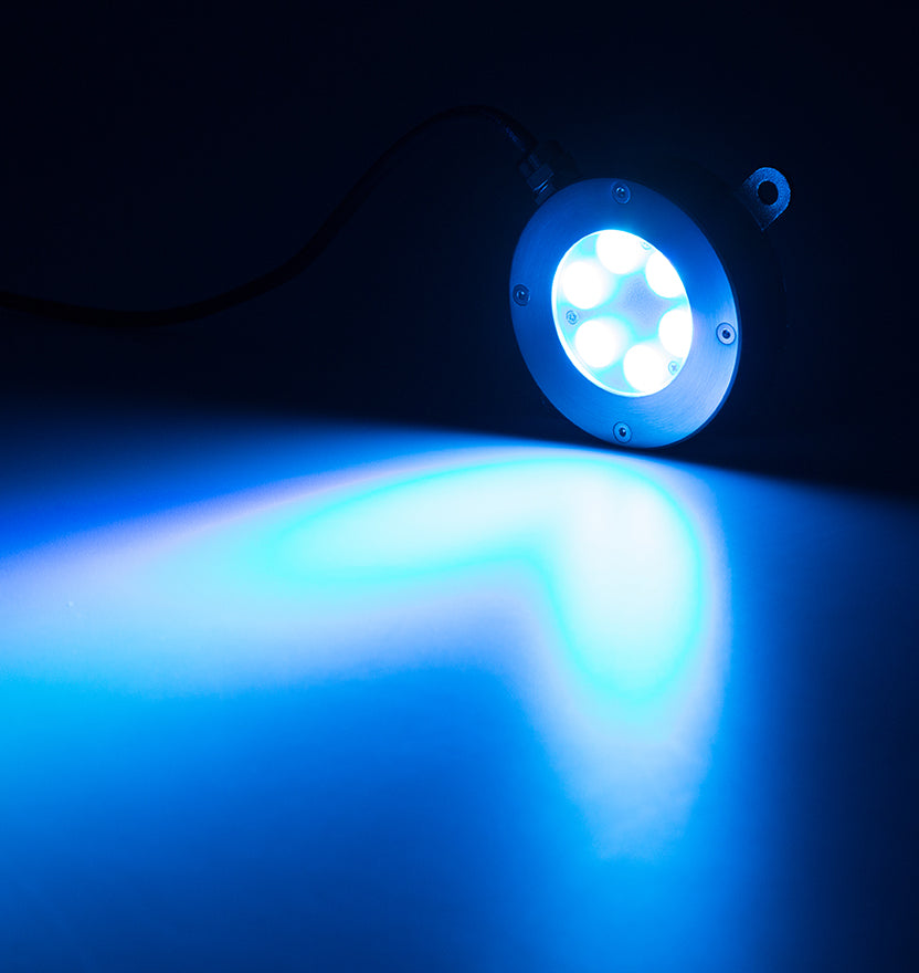 RGBW Surface Mount Ultra Bright Underwater Light (24W) - 24VDC
