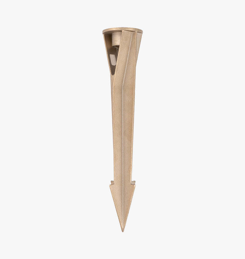 Heavy-Duty Brass Stake for Landscape Lights - 10"